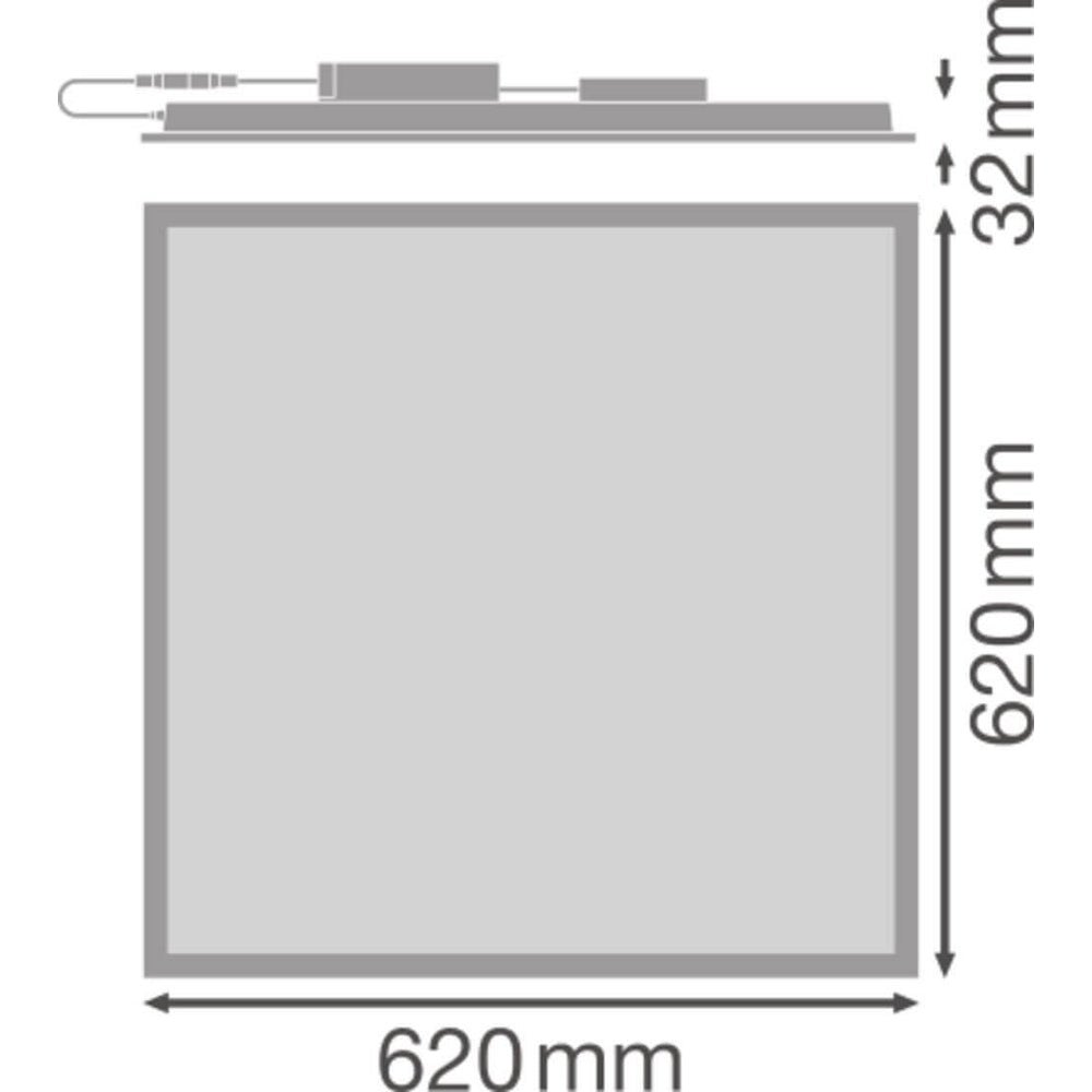 Panneau LED dimmable LEDVANCE Panel 33 W max 4320 lm 3000 K IP40 ...