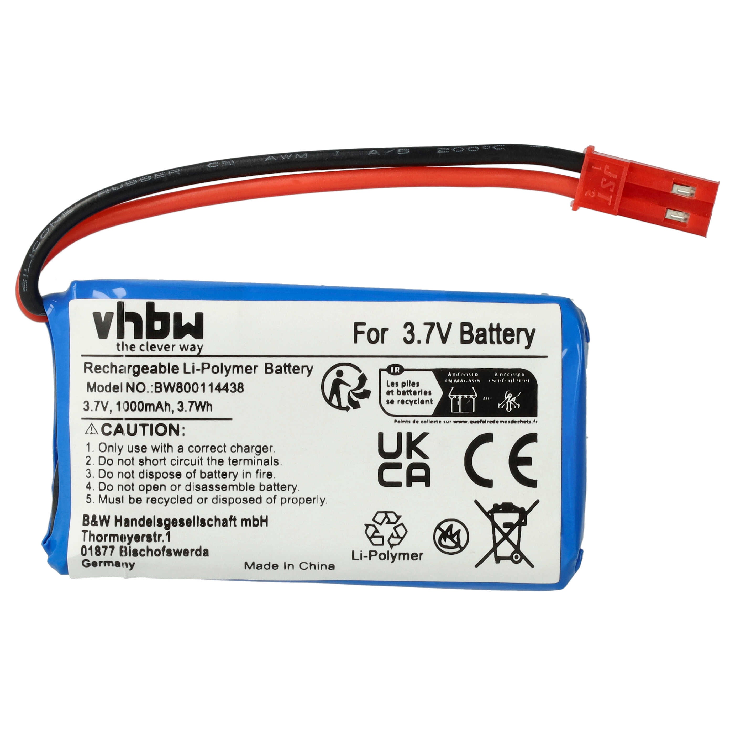 vhbw 3 x Battery Compatible with Syma S107G, S108G Drone Quadcopter