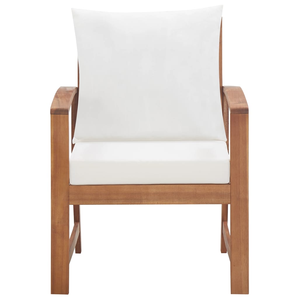 Salon bas de jardin en Bois Beige 4 personnes - 9