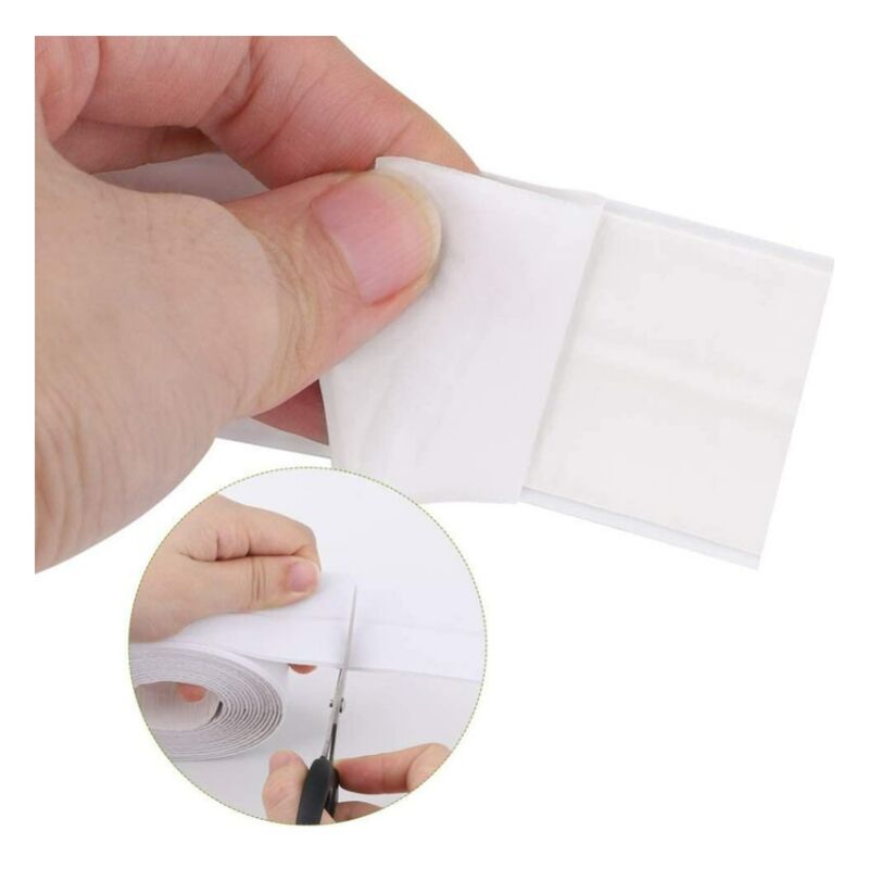 Fita de vedação de silicone para banheiro, fita branca, selante de PE para banheira, tira autoadesiva para canto de cozinha, incluída (320 x 2,2 cm) - 3
