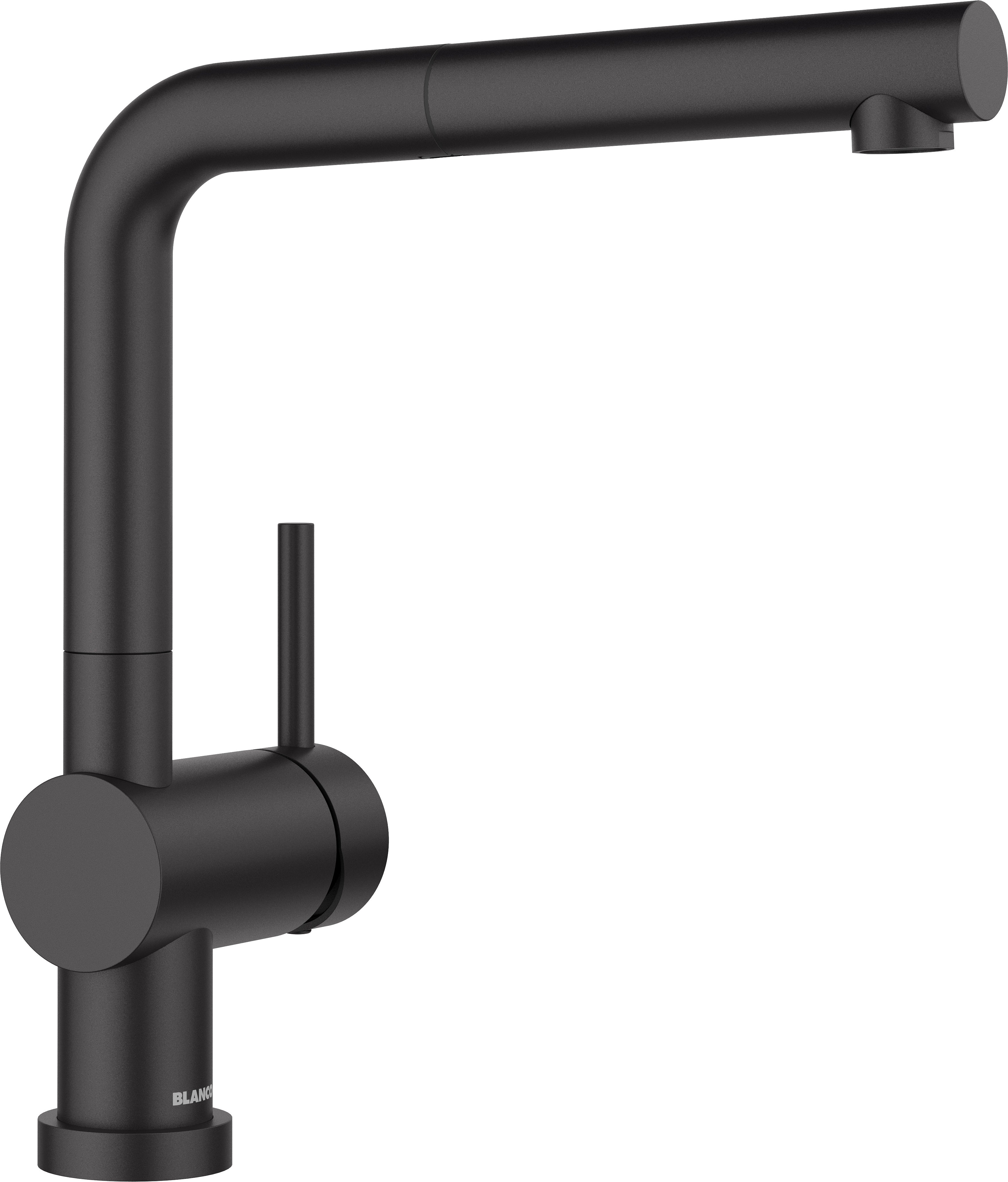 Blanco Linus S-F - Mitigeur d’évier avec bec extractible, rabattable sous la fenêtre, noir mat 527523 - 3