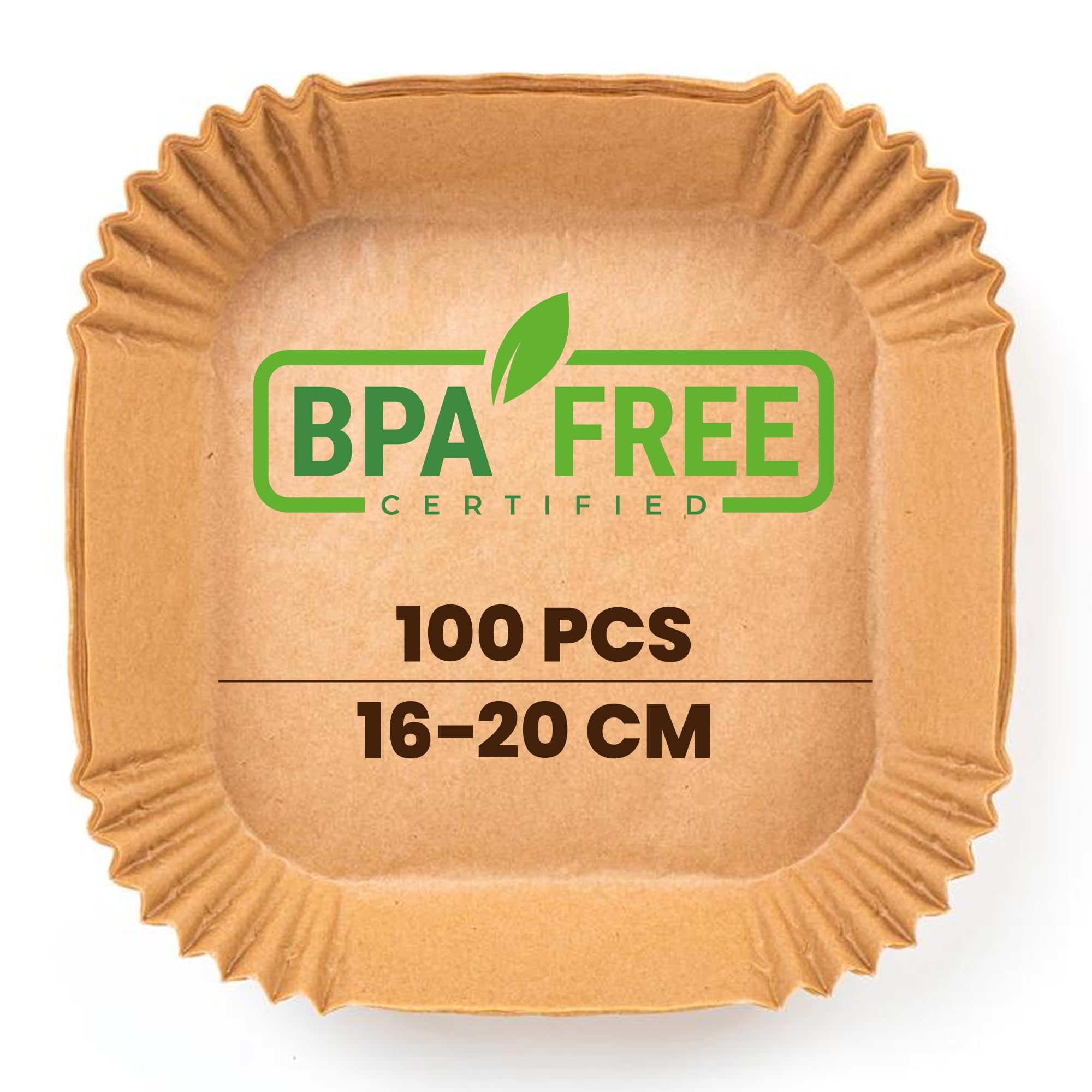 100 Fogli Di Carta Forata Per Friggitrice Ad Aria, Quadrata, Antiaderente 16,5 Cm