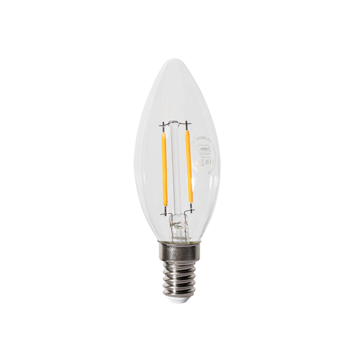 Ampoule LED E14 à intensité variable B35 transparente 3W 250 lm 2200K - 5