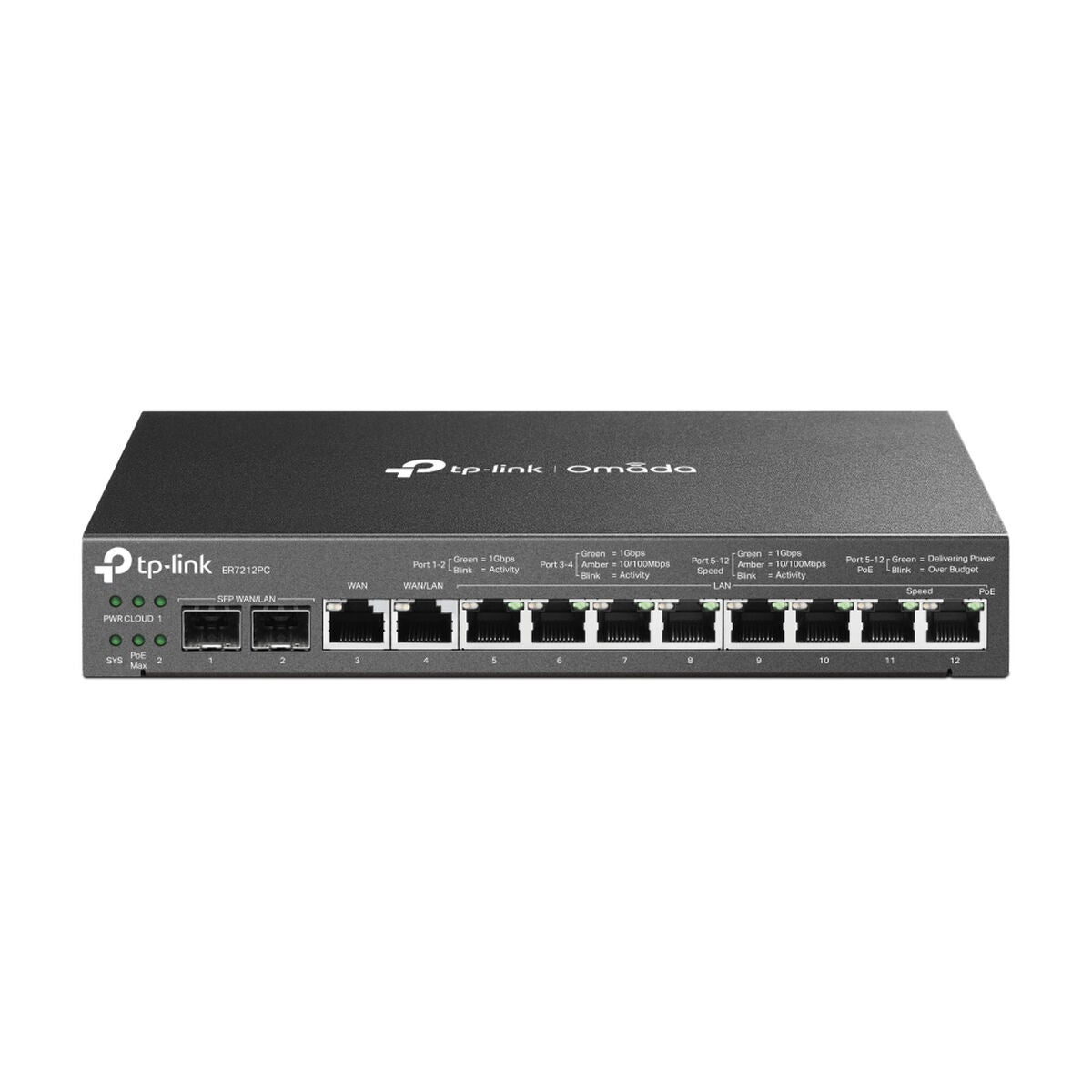 Router TP-Link ER7212PC 8 portów Gigabit PoE 110W czarny
