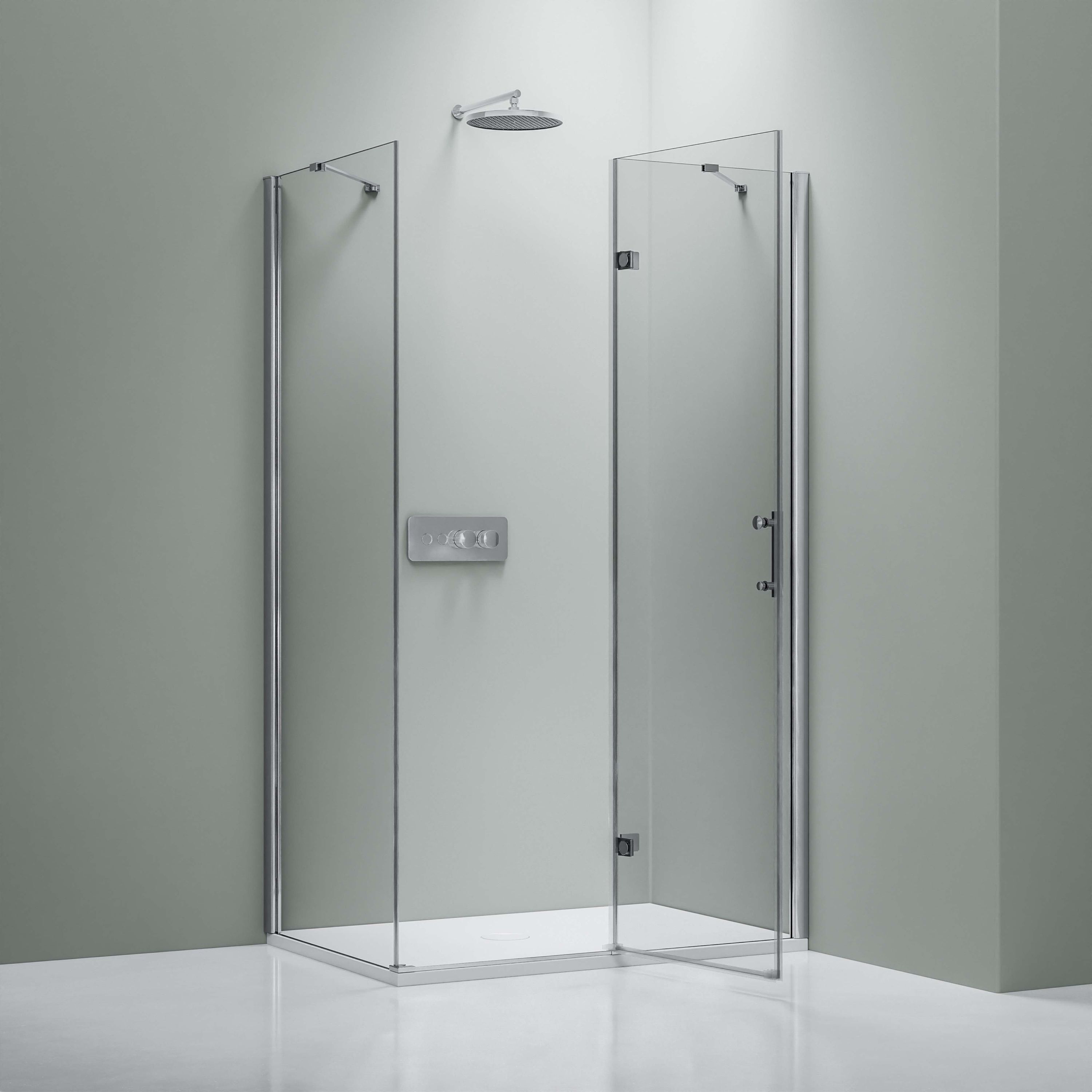 Bernstein Kabina prysznicowa narożna DX403 szkło 8mm - 90x90cm zawias prawy - 2