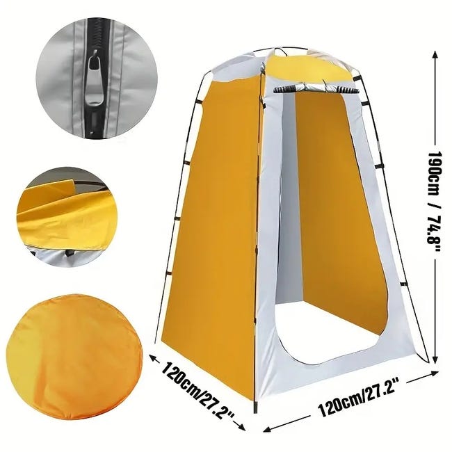 Tenda Doccia Brunner Cabina II XL - Spogliatoio Da Campeggio, Pesca, WC - Foto 2