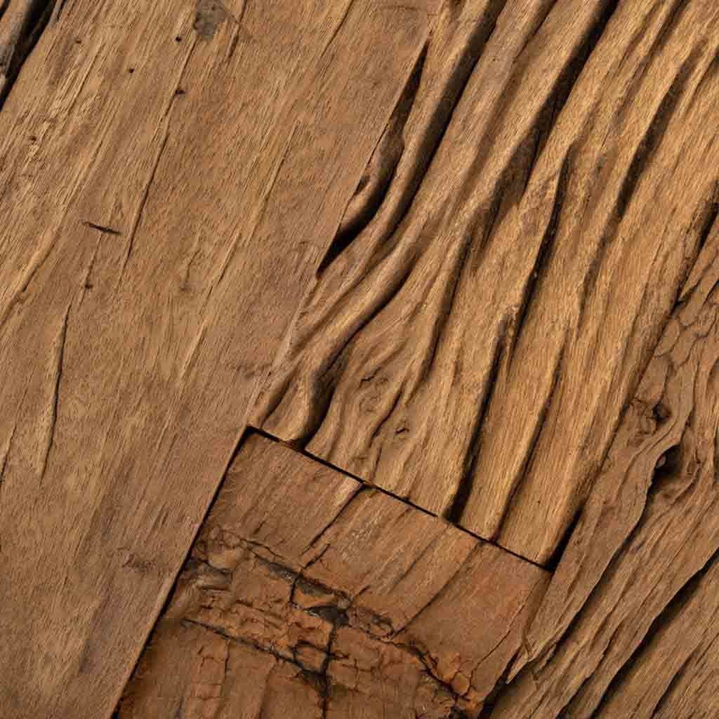 Console en bois et métal marron 112x37x82h - 4