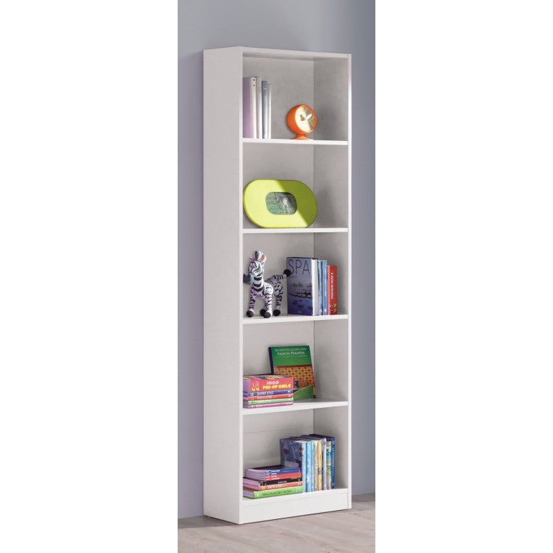 Bibliothèque pour Chambre enfant en melaminé Blanc H. 180 x l. 25 x P. 25 cm - 7