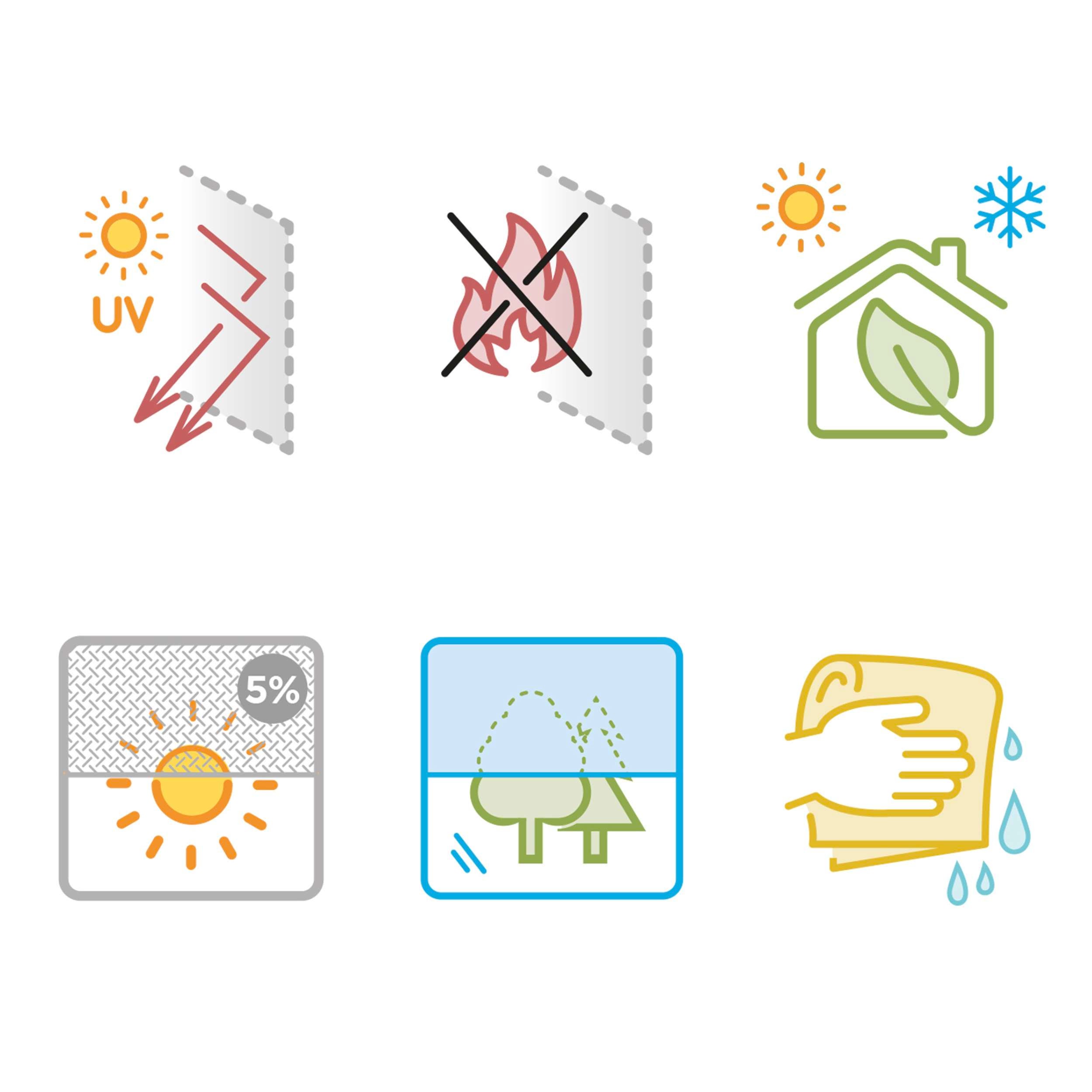 Estor Estor de Rolo Screen Premium Tecido Técnico de Alta Qualidade - Acabamentos em Alumínio e Tubo Reforçado de 38 mm Estor Beige 160x180 cm - 4