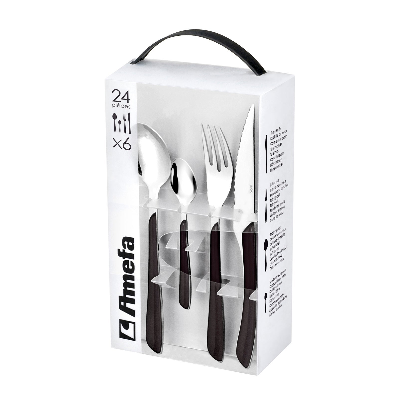 Servizio Posate Amefa Maestro 30 Pezzi In Acciaio Inox 18/10 – Finitura Lucida, Spessore 2,8 Mm, Per 6 Persone, Design Classico - 2