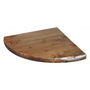 Étagère Murale D'angle En Bois Massif - 2 étagères - Hauteur 46 Cm - Neuf En Boîte - Pour Rangement Déco