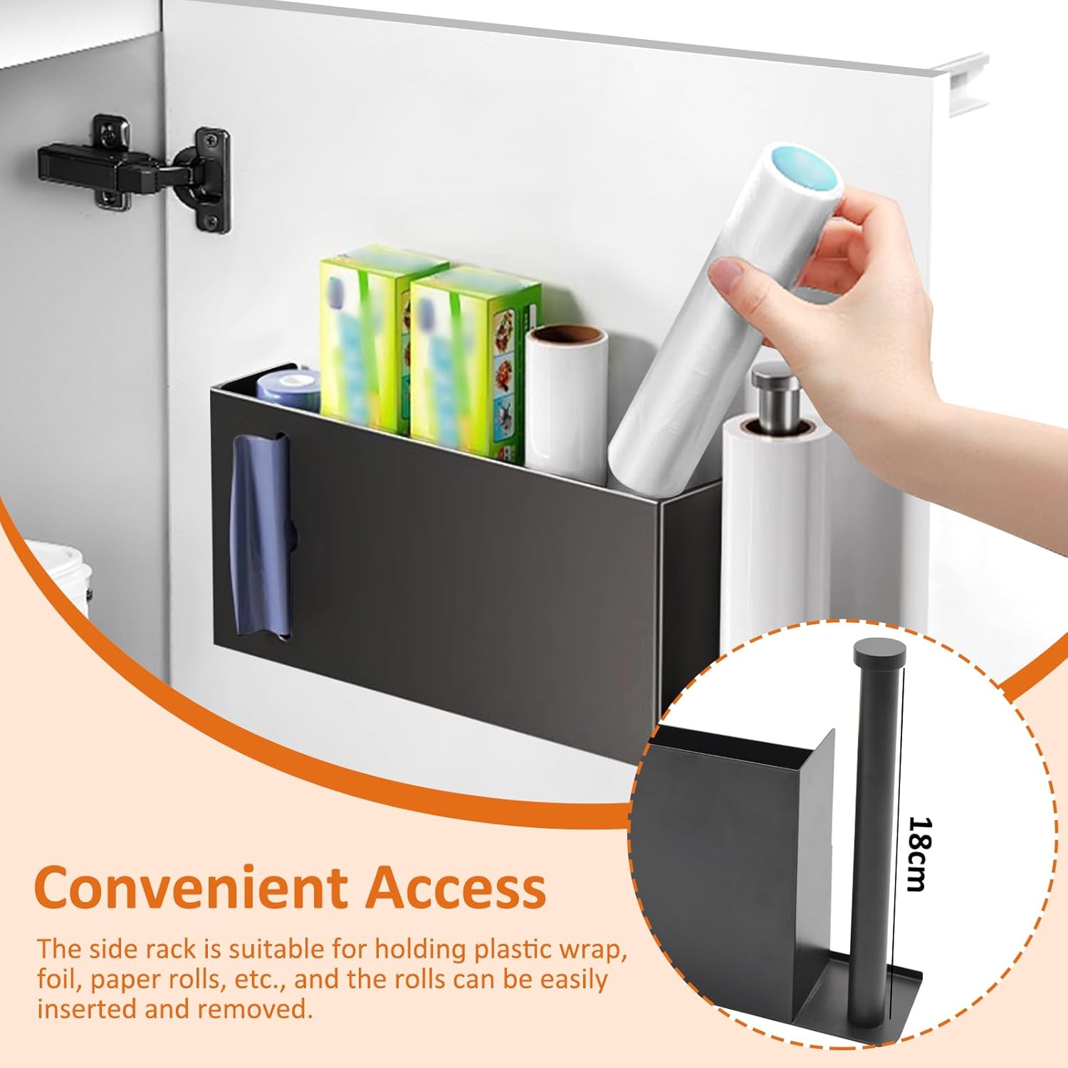 EigPluy Lot De 2 Boîtes De Rangeent Autocollantes En étal Pour Porte