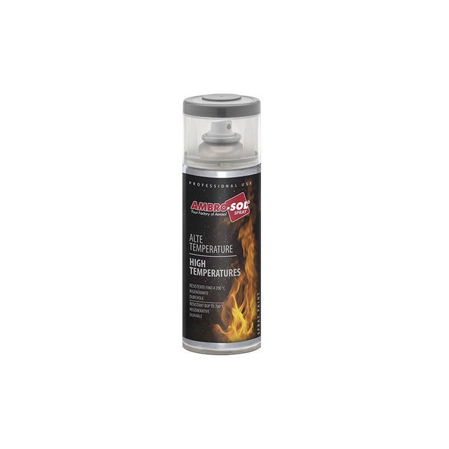 Bombe de peinture - Haute température - Résistance jusqu'à 700C - Transparent - 400ml