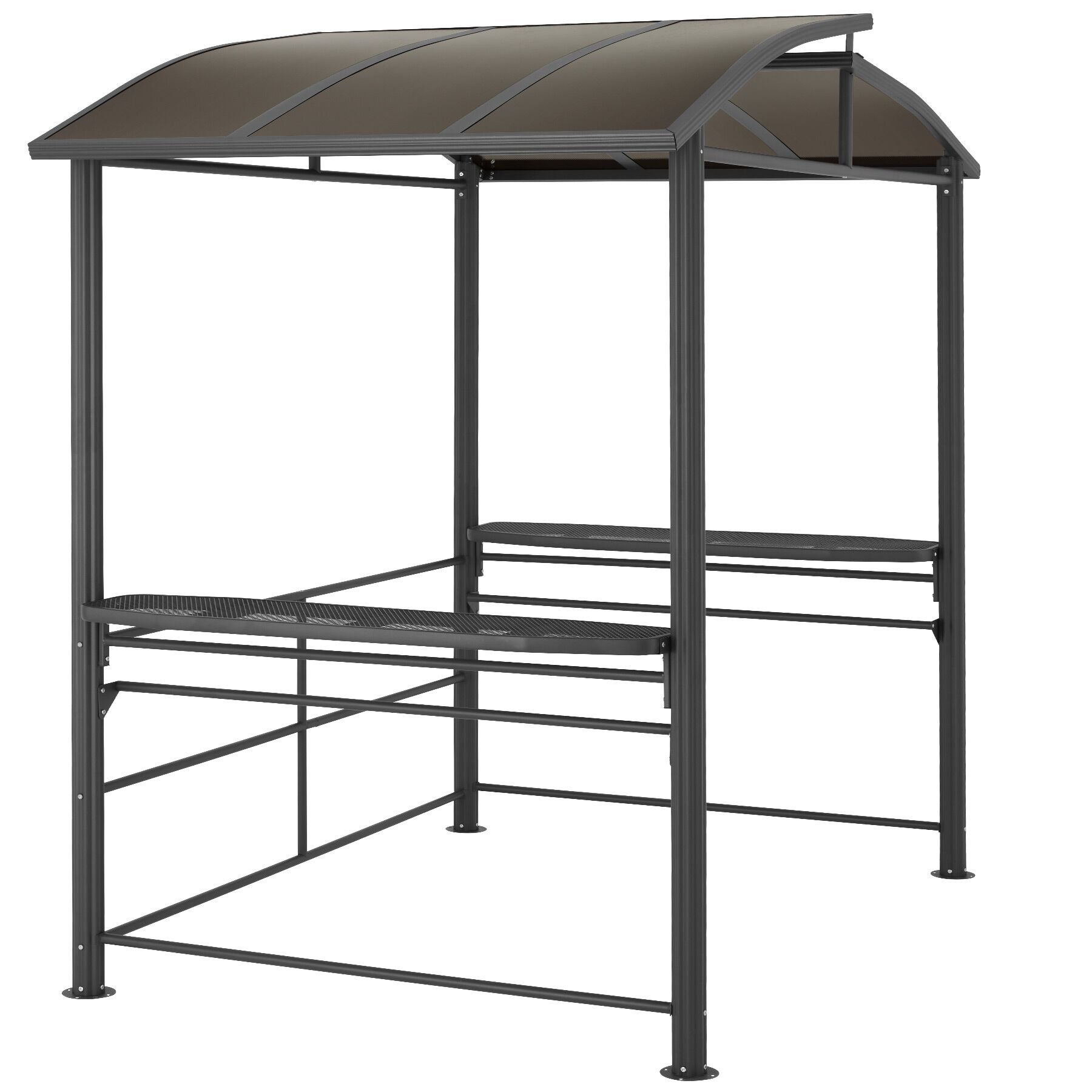 Abri pavillon pour barbecue bonne circulation de l'air Résistant aux intempéries et ignifuge - TECTAKE - 2