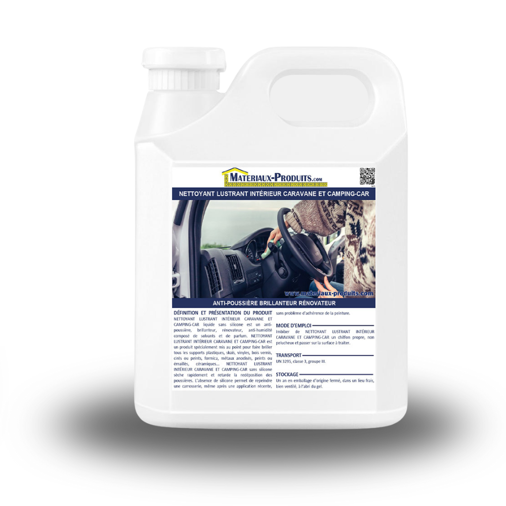 Nettoyant lustrant interieur caravane et camping-car Bidon de 10 L