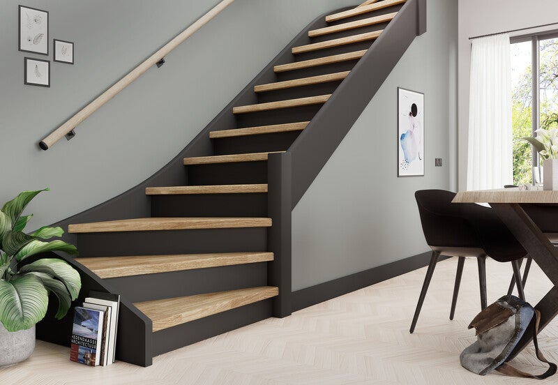 Pedata scala Nero 130 x 20 cm - Al pezzo - 3