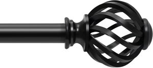 2x Supporti Per Bastone Per Tende Diam. 16 Mm Nero Opaco - Foto 13