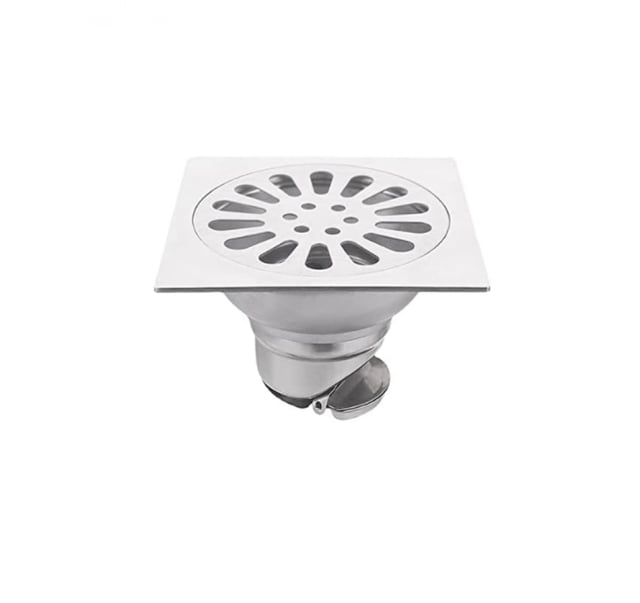 Scarico Doccia Rettangolare Da Pavimento 30x10 Cm - Acciaio Inox Con Valvola Antiodore E Doppio Filtro