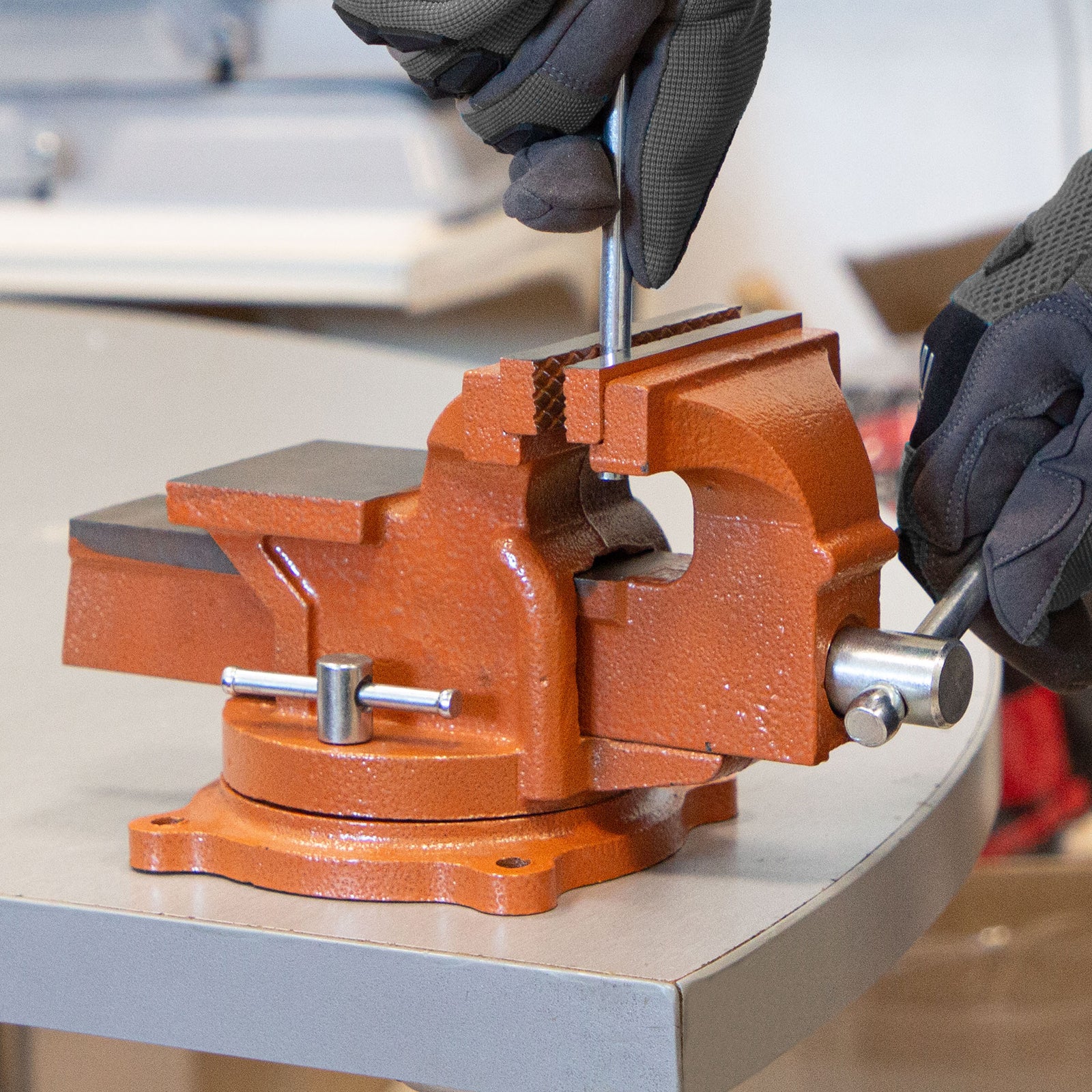 SPARTA - Torno de bancada giratório - 100 mm - 4