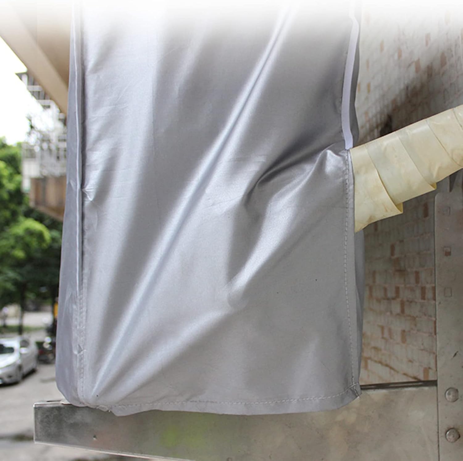 Housse Climatiseur Exterieur, Étanche Couverture Extérieure de Climatiseur, ​Housse de Protection Anti-poussière et Anti-Neige (Size : 86x32x56cm) - 4
