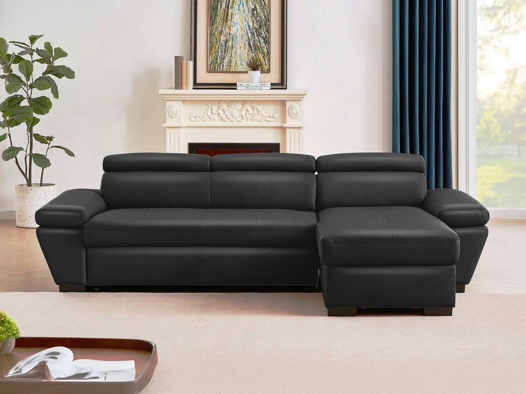 HOT Chaise Longue Divano Letto Angolare In Pelle Divano Letto