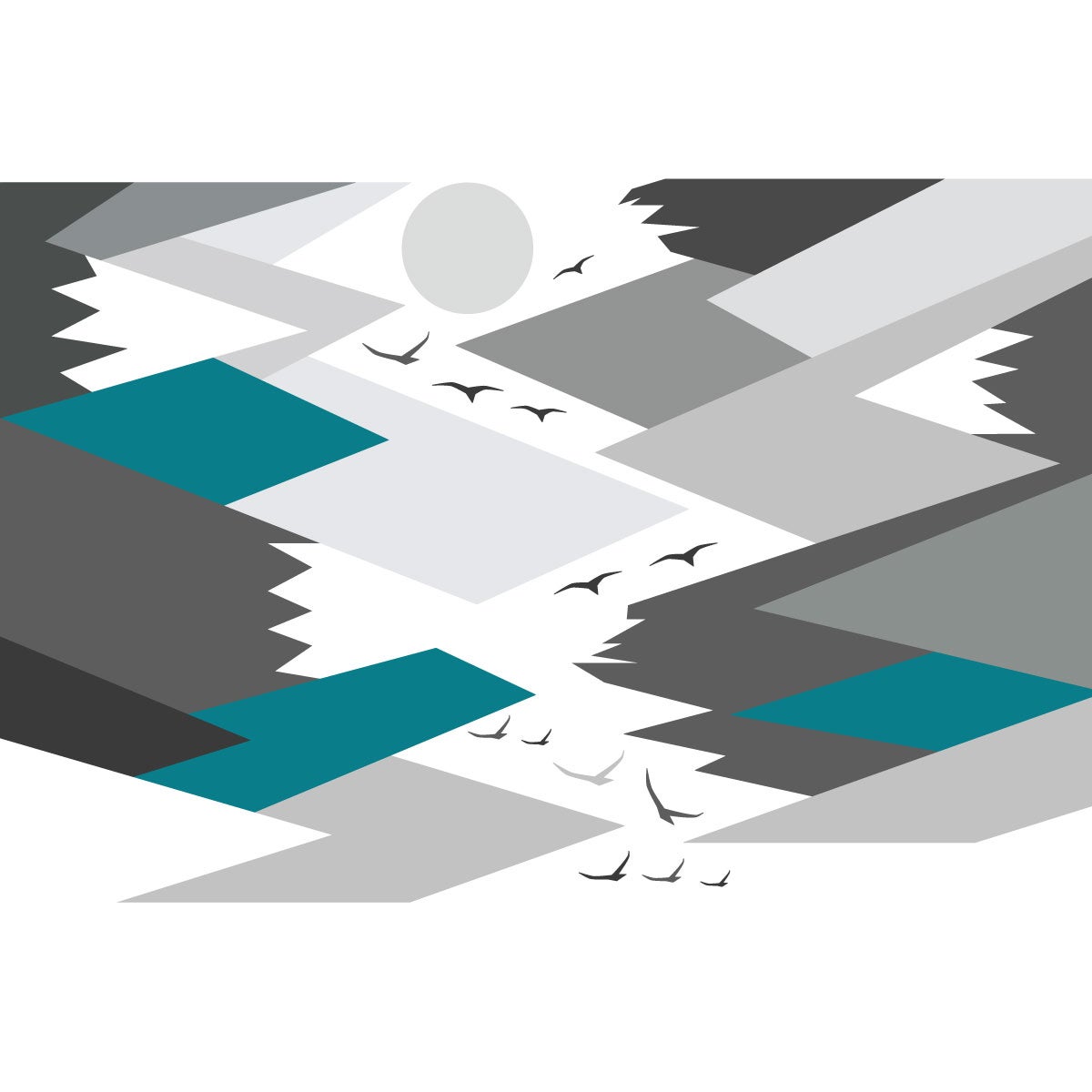 Adesivo bambino di montagna scandinavo annuska - Sticker adesivo - adesivi murali - 110x165cm - 4