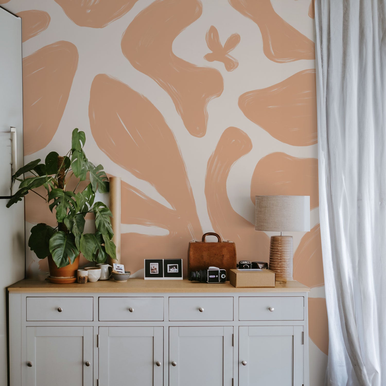 Papier peint panoramique Fauve, Orange 300 x 250cm | Leroy Merlin