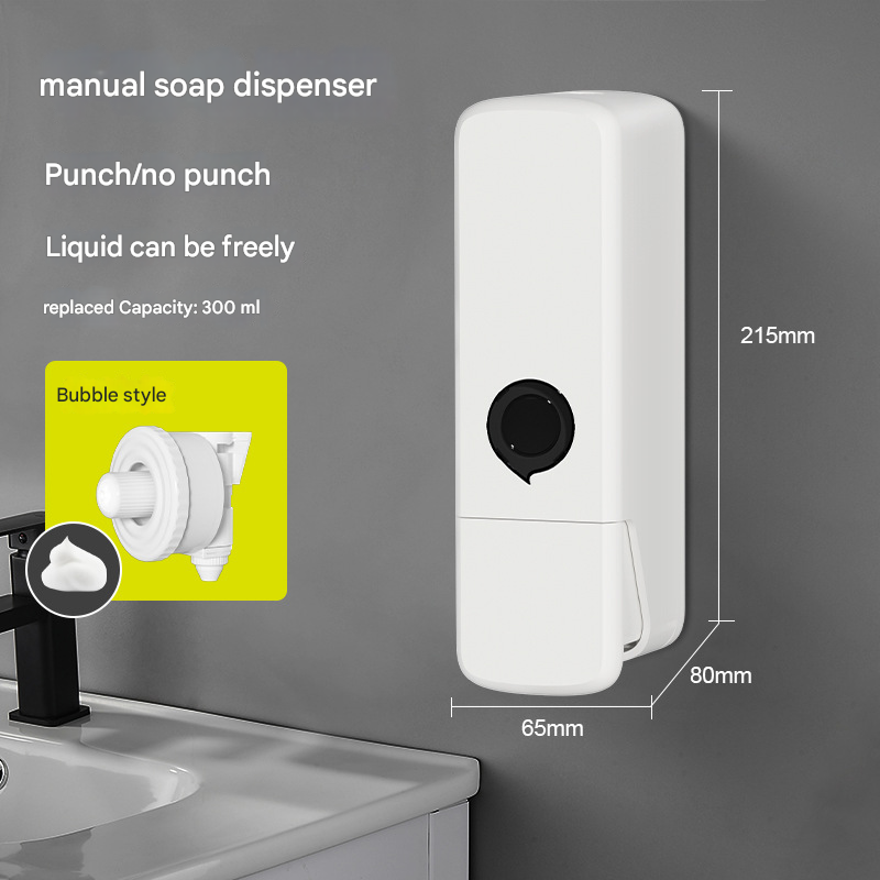 CCYKXA Dispenser Per Shampoo E Balsamo, Dispenser Per Doccia Senza Trapano Dispenser Per Shampoo A Parete Per Bagno Grande Capacita Nero 92139101