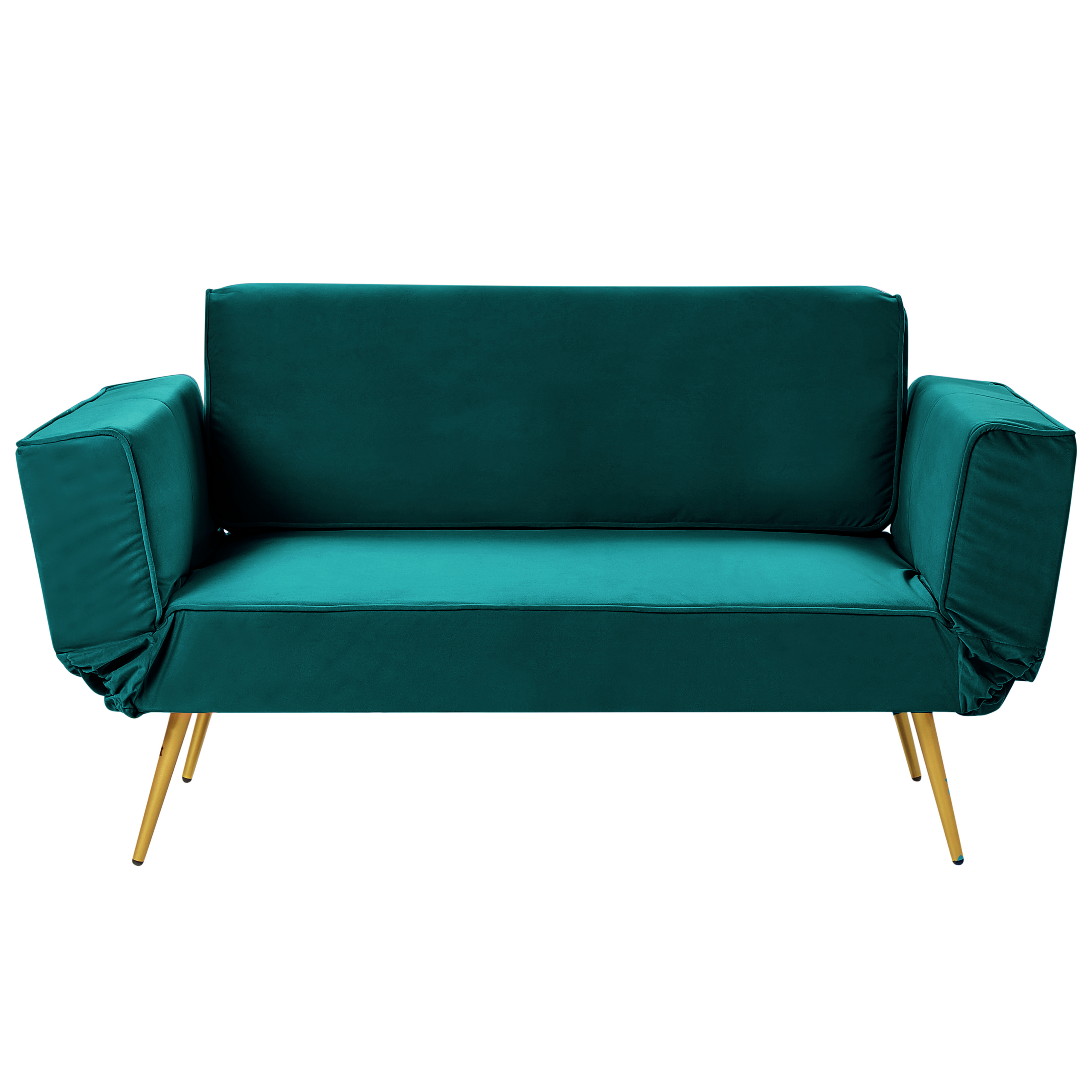 Fauteuil 1 Place Pliable Canapé-Lit D'Invité Moderne Minimaliste Avec Coussins En Tissu Vert Fonce Olden 82545694