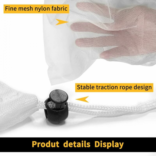 10 sacchetti per aspirapolvere per piscine a rete fine, sacchetti per microfiltri, sacchetti per rete per la pulizia, raccogli rifiuti, sacchetti per filtri a maglia fine per accessori per aspirapolve