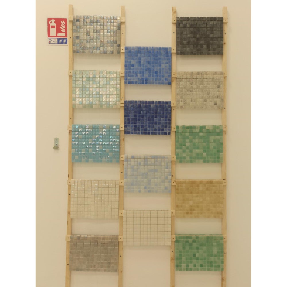 Mosaïque émaux de verre Color vert nuancé 2.5x2.5 cm - 3