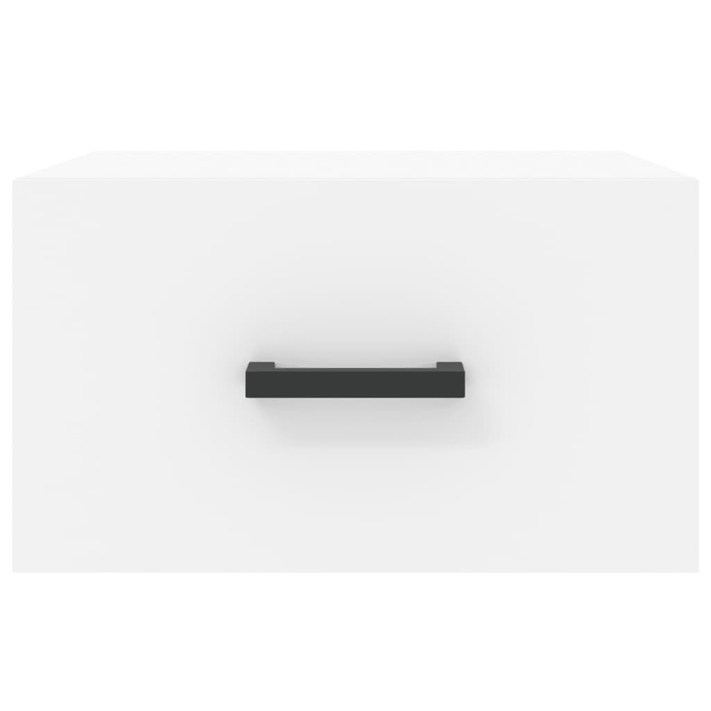 Mesita de noche de pared，Mesilla de noche flotante blanco 35x35x20 cm CFW60932 - 5