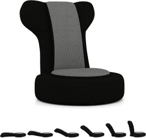 GAR'S Chaise pliable de sol Chaise De Méditation -Fauteuil De Sol Rouge