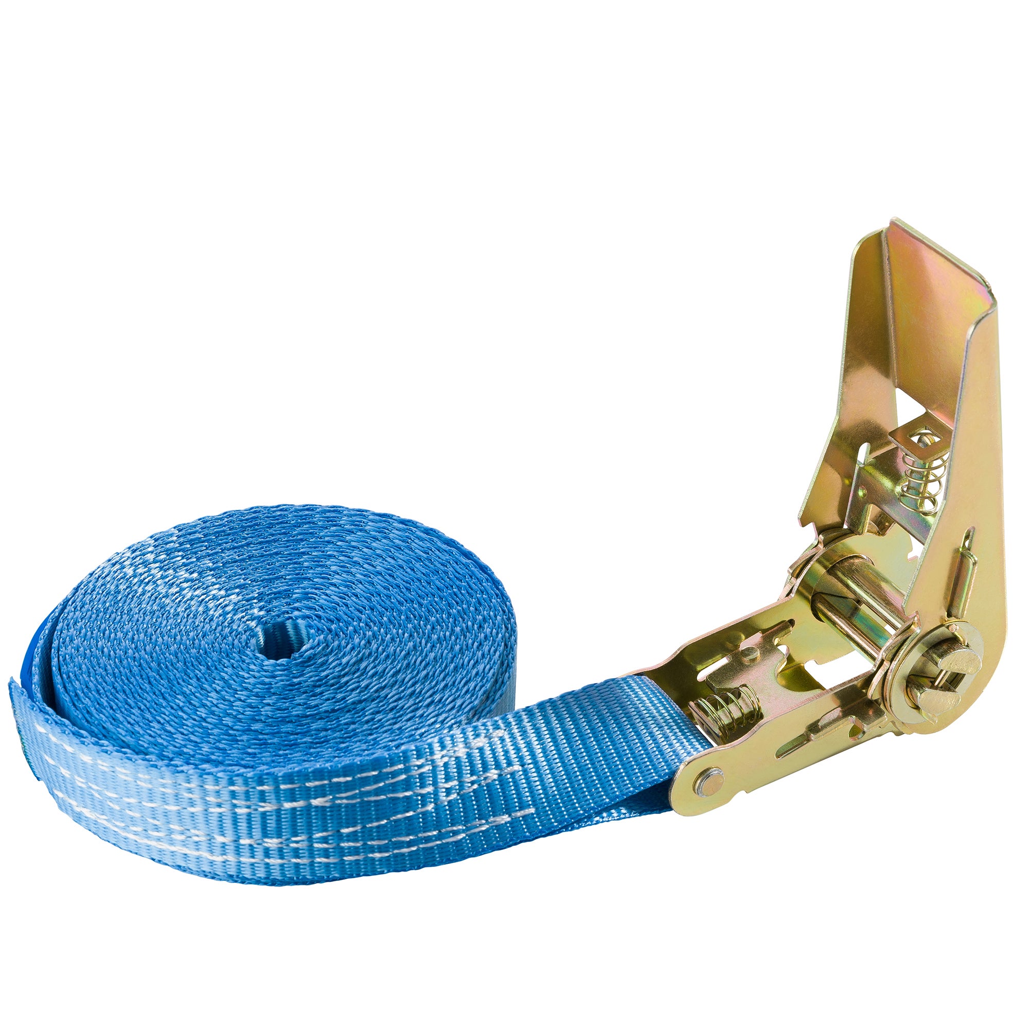 AREBOS 4 x Sangle d'Arrimage Sangle d'Arrimage Sangle à Cliquet Sangles pour Transport Moto 6m x 25mm 800 daN en Une Partie - 6
