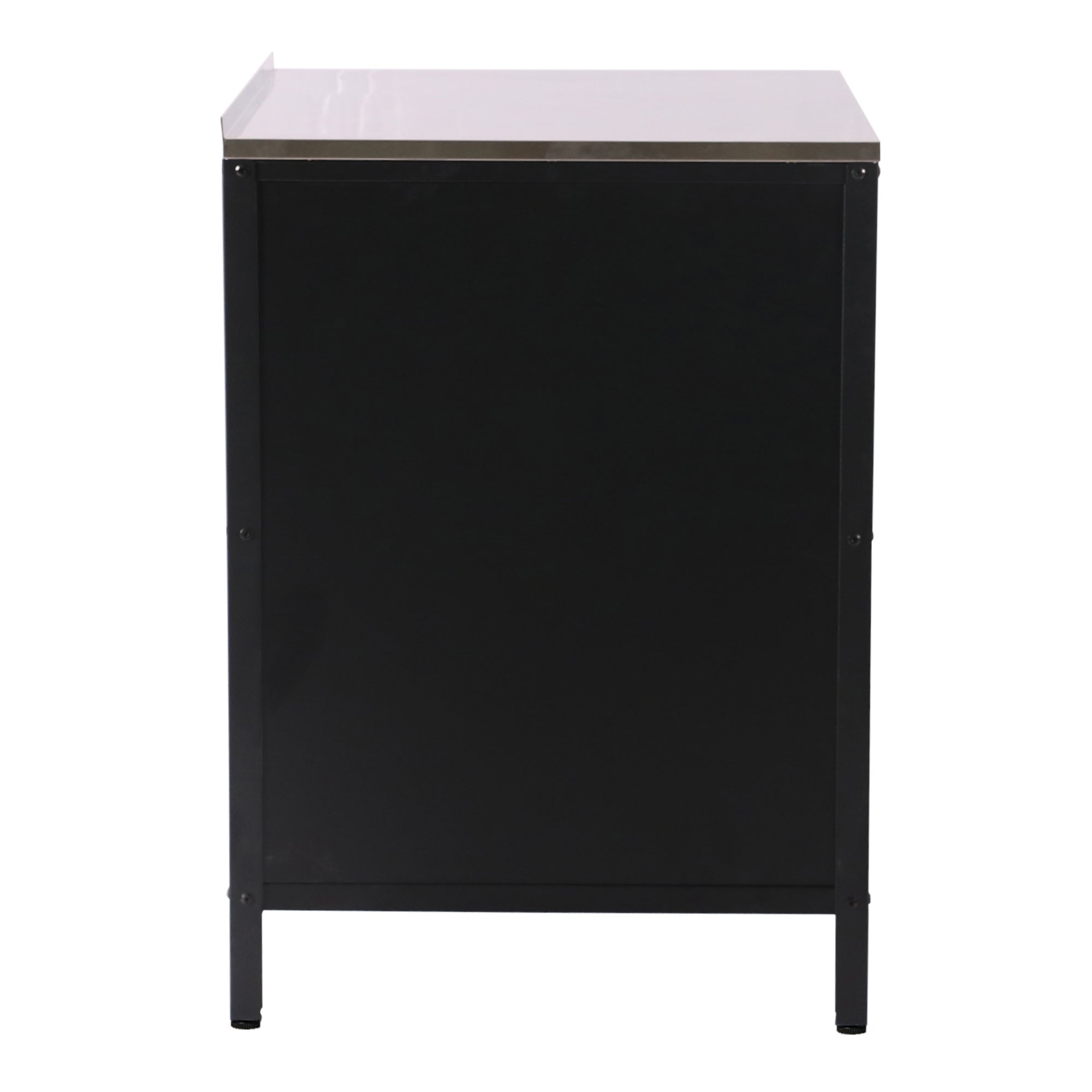 Armoire de jardin Bolognano acier laqué 92 x 80 x 50 cm noir mat casa.pro - 6