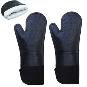 TropicalLife HaJie - Guanti da forno a doppio guanto invernale con