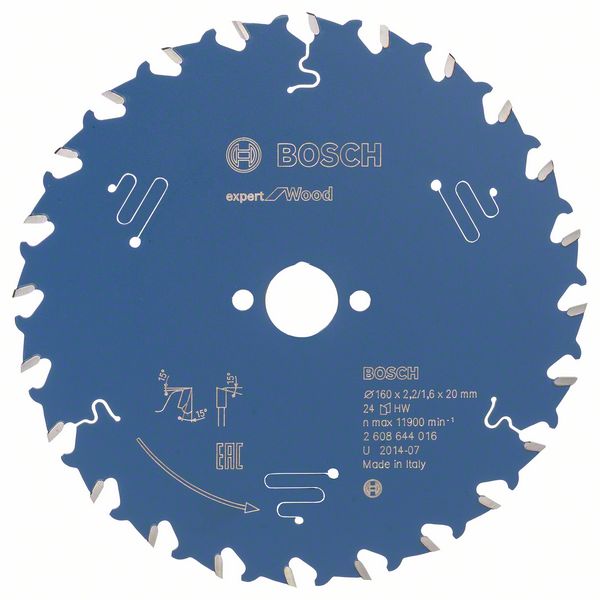 Bosch Professional - Lame Scie Circulaire Expert Bois 160X20X2,2mm, 24D - 2608644016 - 6