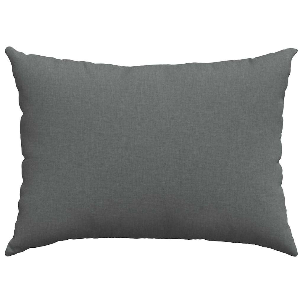 vidaXL Coussins de canapé 2 pc tissu Gris foncé 70 x 50 cm - 6