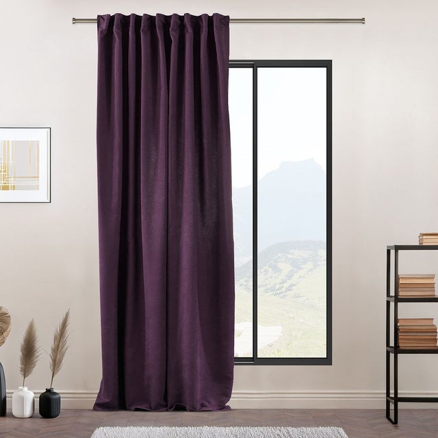 Aspect velours 1 pièce XL long violet 140*200