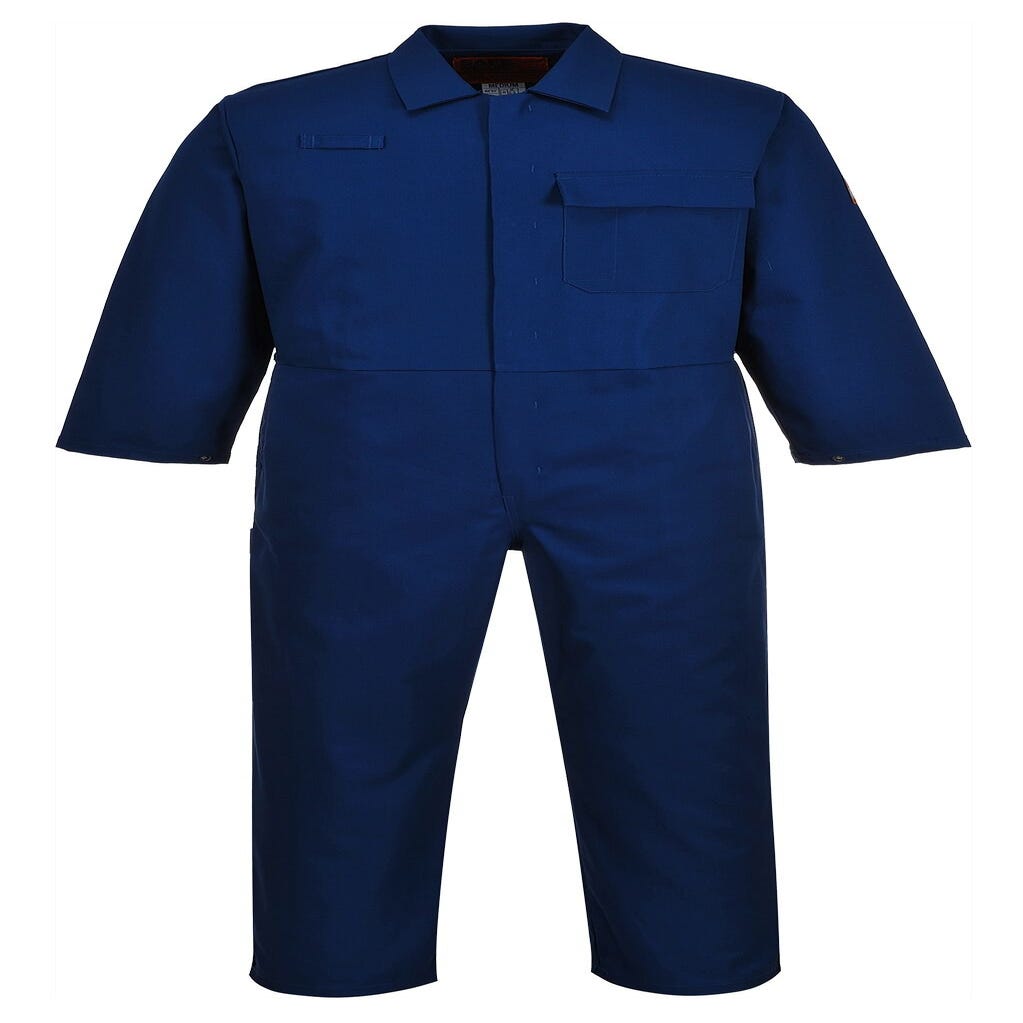 Combinaison De Travail 5 Poches VITO - Bleu Marine/gris, Taille L, 65% Polyester 35% Coton