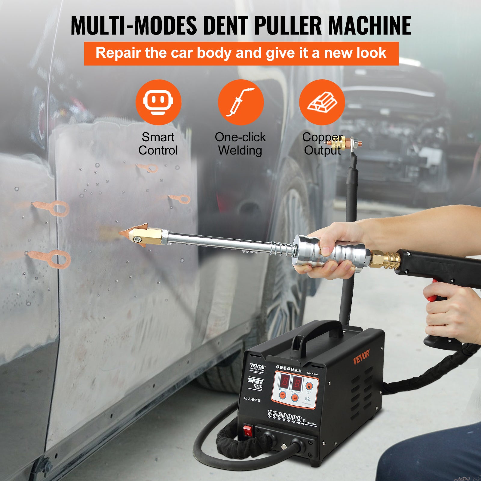Machine à Débosseler Carrosserie 220V 3500A - Soudeuse Par Points à Induction | Réparation Bosses Sans Peinture