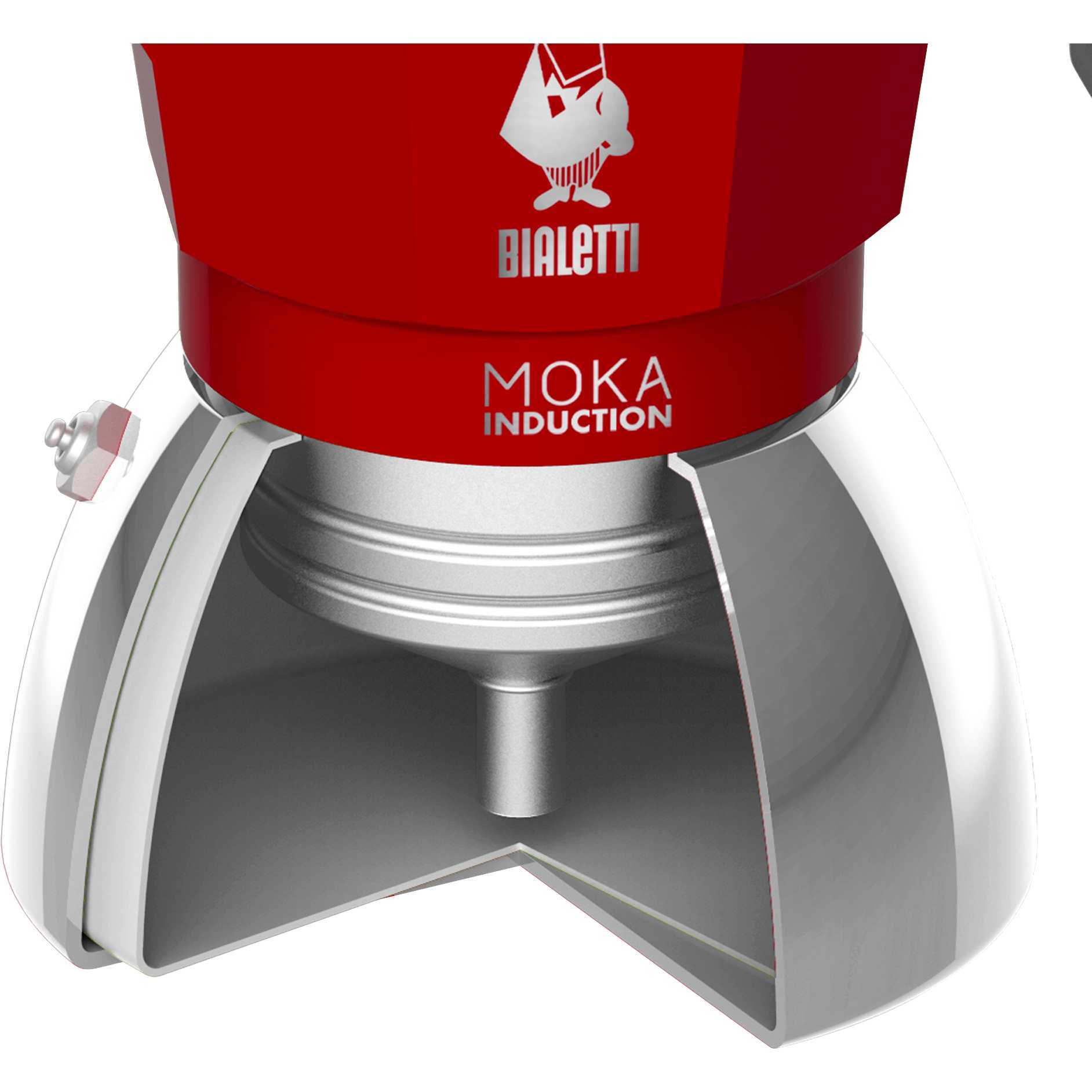 Cafetière italienne BIALETTI Moka induction 6 tasses RED - 4