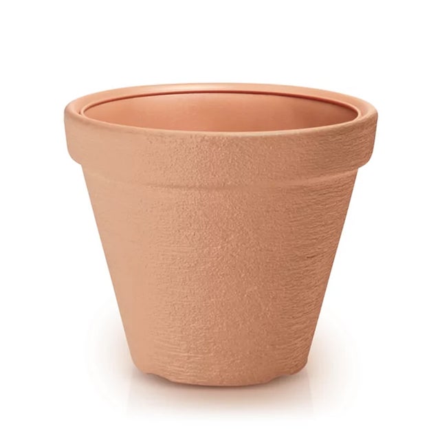 ICS - Vaso Fioriera Balconetta in Plastica Marrone Cm 40