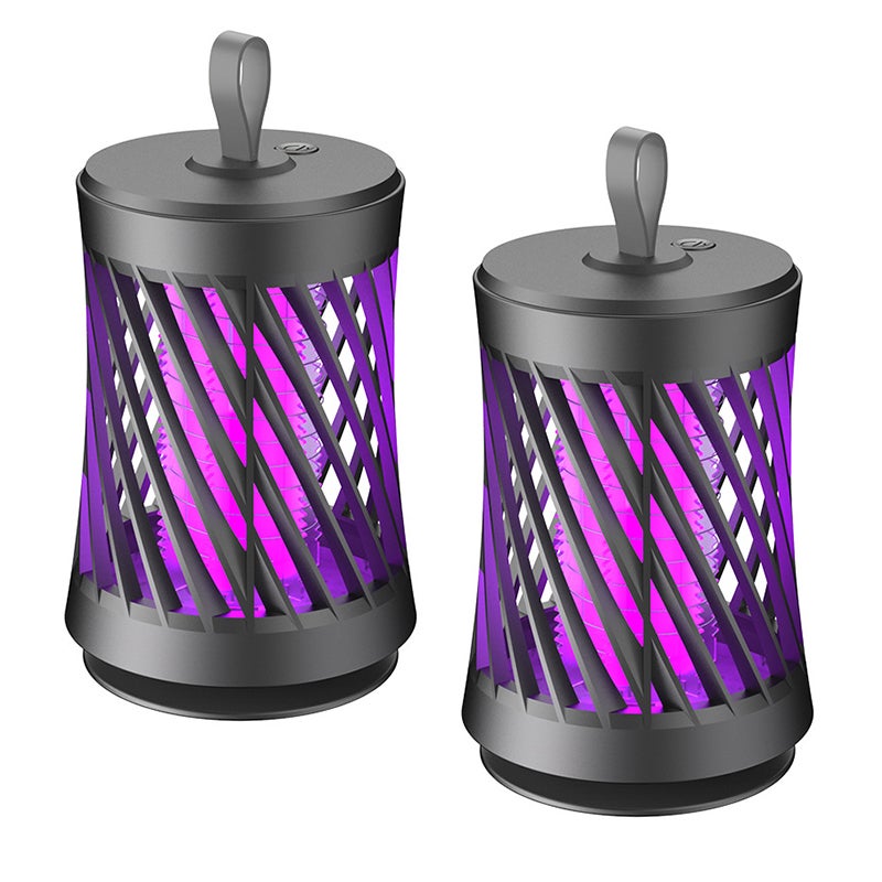 Lampa LED na komary do domu - Pokrycie 360° - Cicha - Typ podłączany do gniazdka - 2 sztuki
