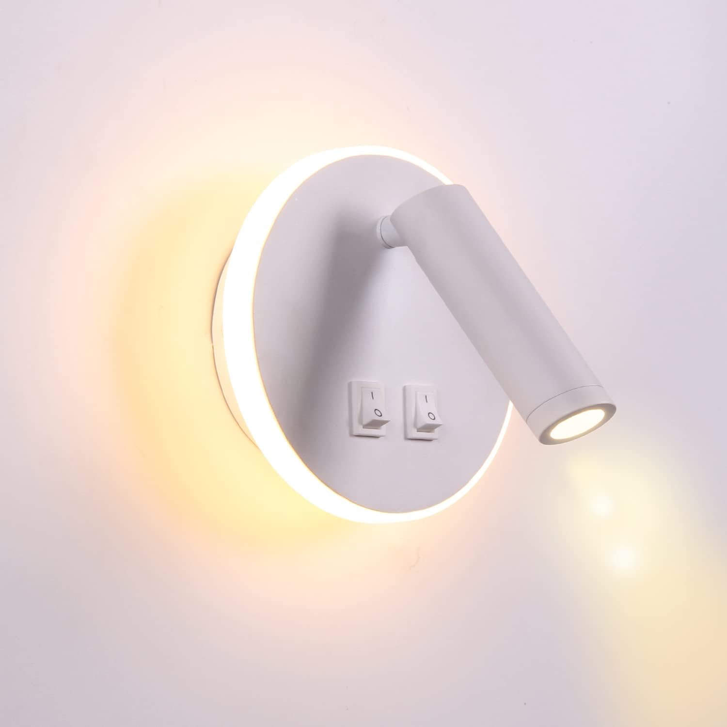 Lampki nocne ścienne do hotelu, wewnętrzne lampki ścienne, lampka ścienna do łóżka, korytarz z włącznikiem