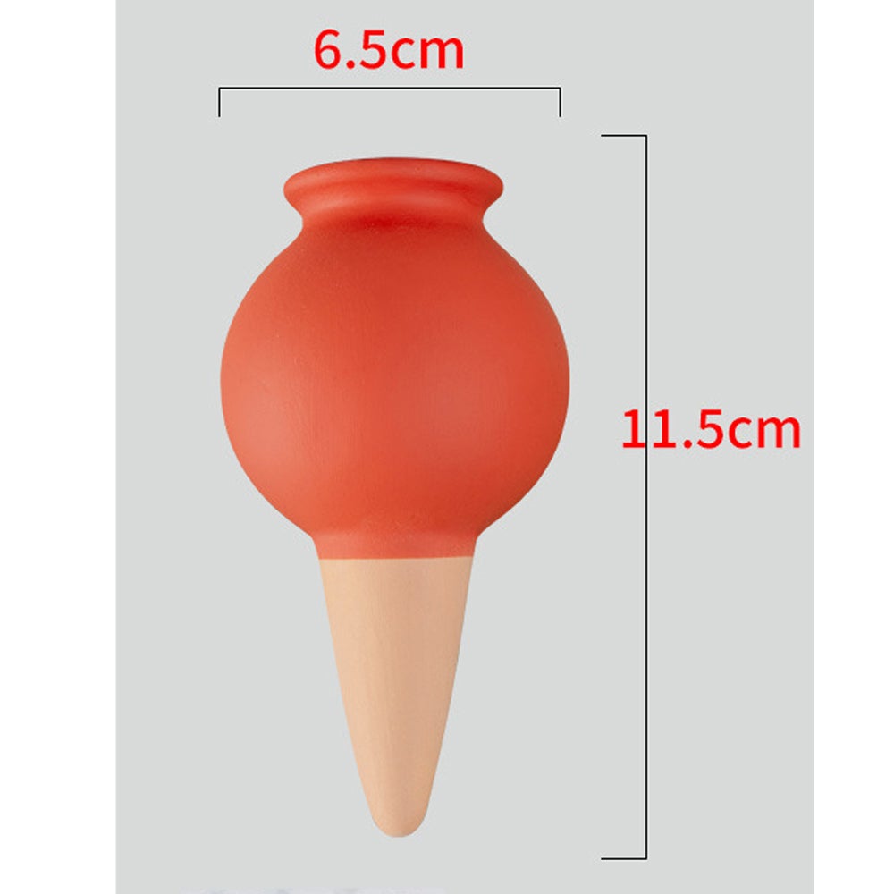 Oyas a Planter Terre Cuite, 4 Pièces Arrosage Goutte à Goutte Ollas Terre Cuite Arrosage Automatique Plantes Irrigation Goutte a Goutte Bouteille pou - 4
