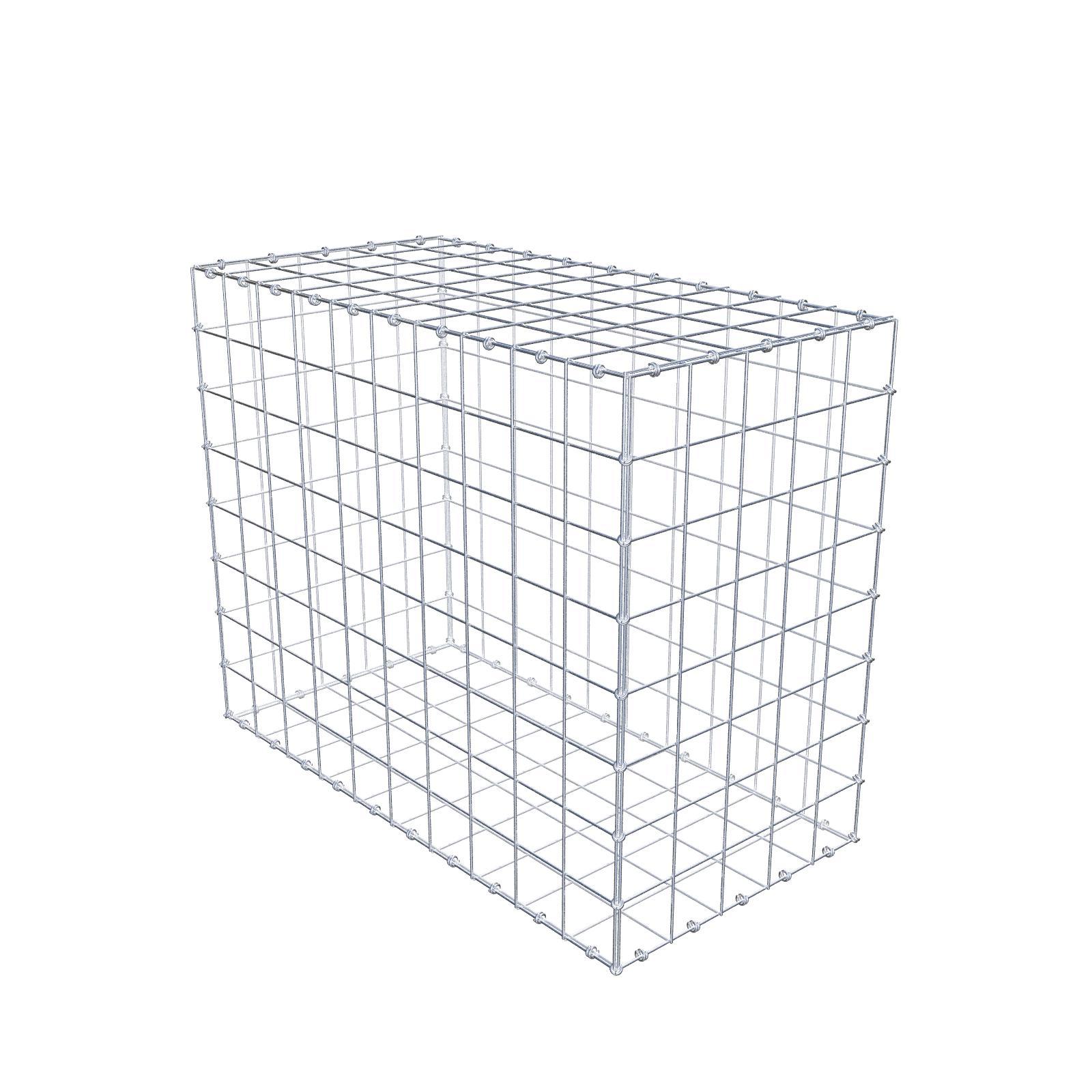 Gabion 100 cm x 80 cm x 50 cm (dł. x wys. x gł.), rozmiar oczka 10 x 10 cm, pierścień spiralny