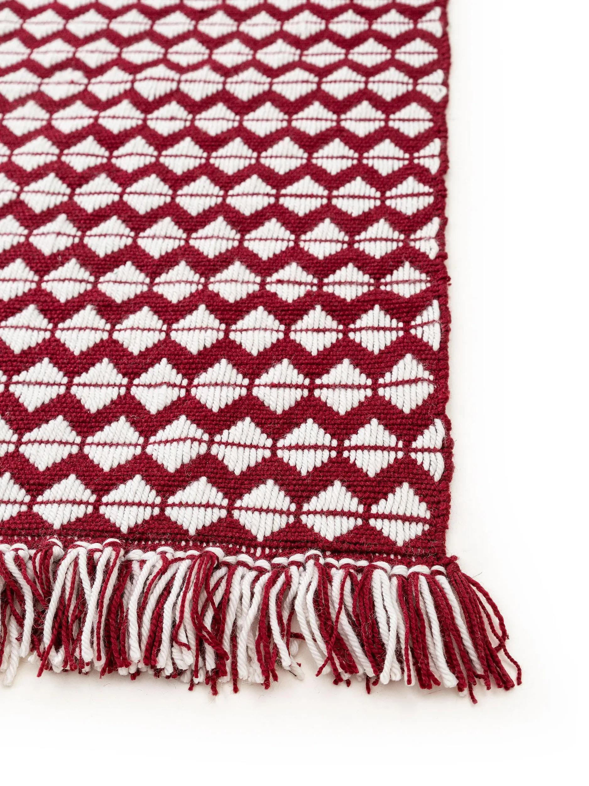 BENUTA - Tapis fabriqué à partir de matériaux recyclés Morty rouge ...