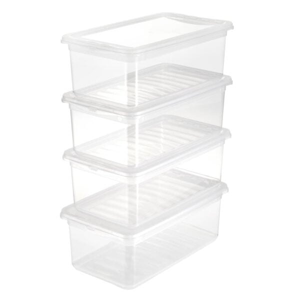 Boîte De Rangement Escamotable En Plastique 33 X 20 X 15 Cm Ref 4905