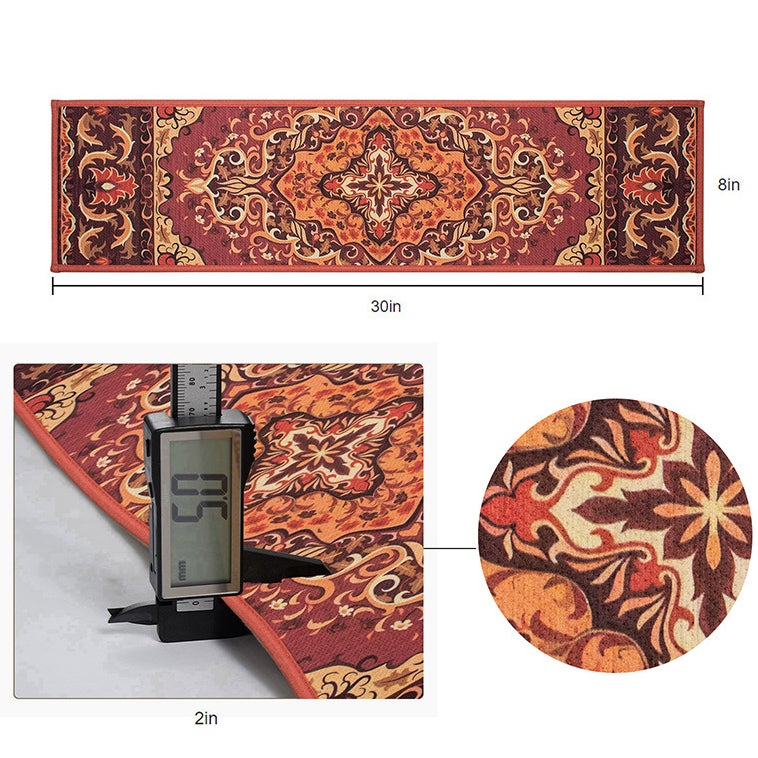 Lot De 15 Tapis D'escalier Antidérapants – Motifs Marins, Océan, étoile De Mer, Corail, Bleu, 20 X 76 Cm
